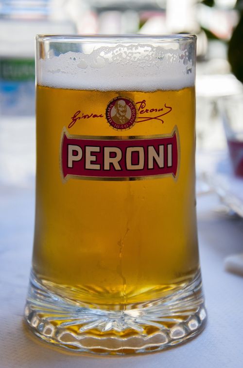 beer peroni glass