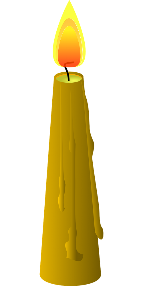 beeswax candle fire candle light