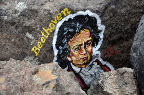 beethoven art stone