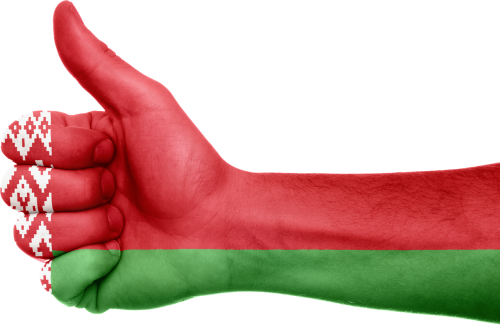 belarus flag hand