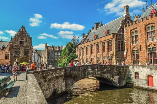 belgium  brugge  canal