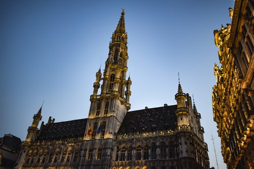 belgium  brussels  town hall