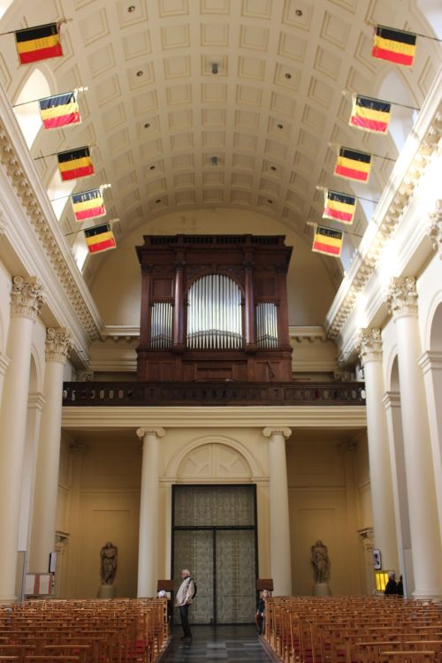 belgium flag church