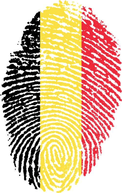 belgium flag fingerprint