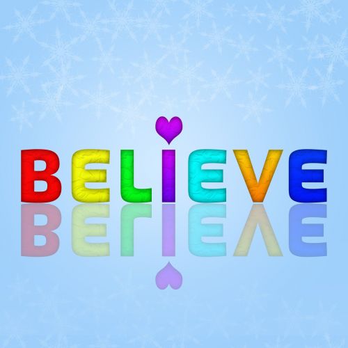 believe reflection graphic
