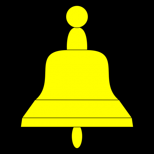 bell yellow symbol