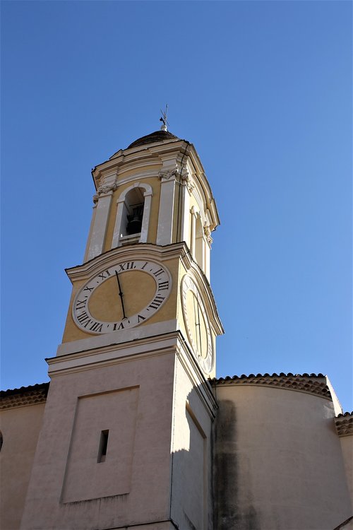 bell tower  church  church yellow
