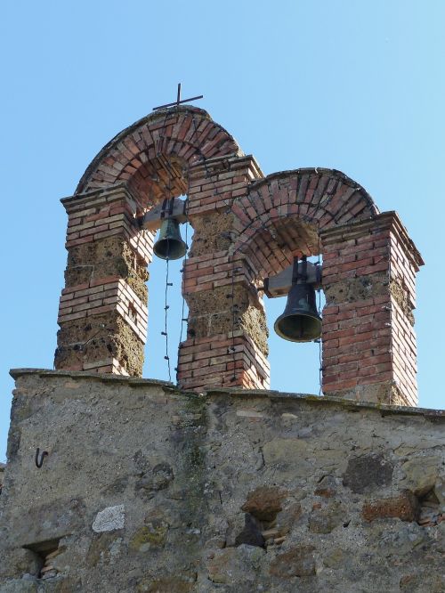bells bell tower wall
