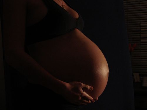 belly pregnancy black
