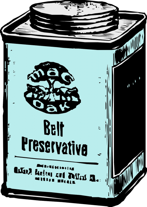 belt preserative can metal can