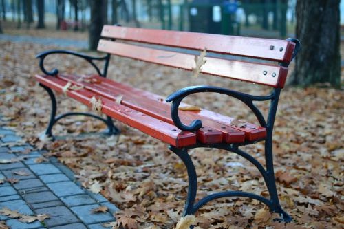 bench park melancholia
