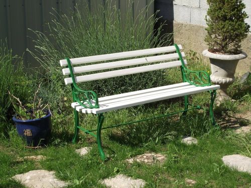 bench garden green