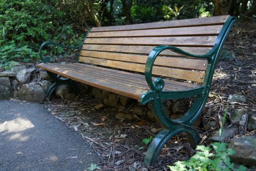 bench public seating national rhododendron garden