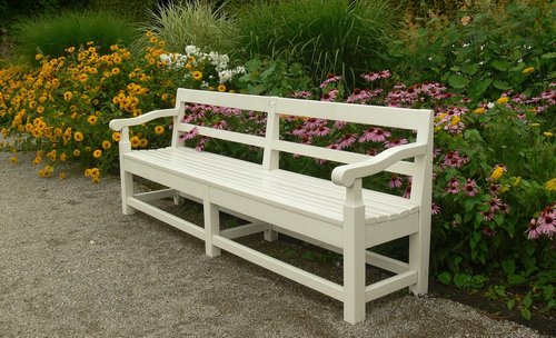 bench  park  white