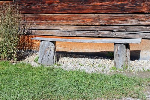 bench wooden bench bank