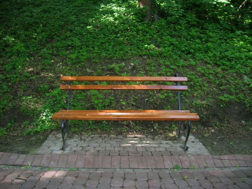 bench park nature