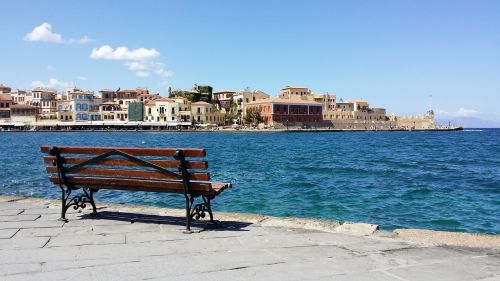 bench sea mediterranean