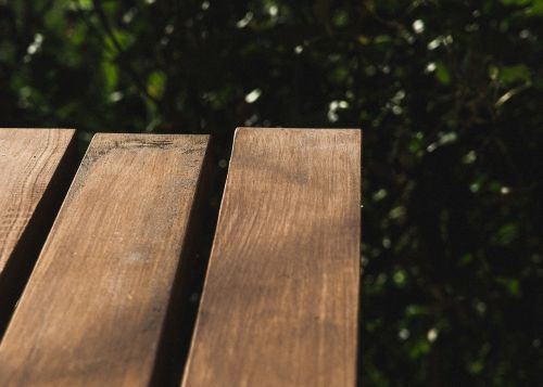 bench wooden boards