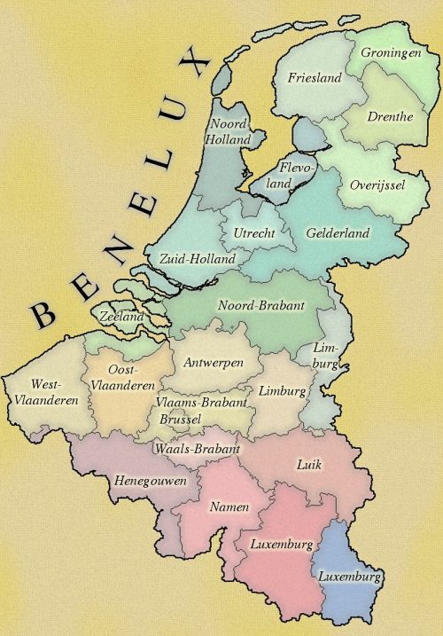 benelux maps cartography