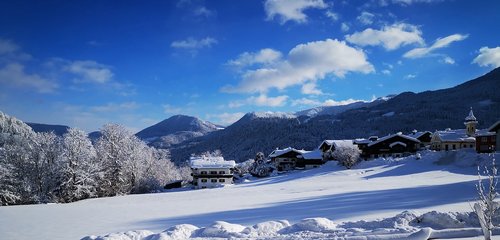 berchtesgaden  winter holiday  panorama
