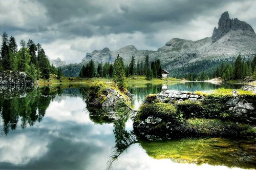 bergsee  lago federa  alpine