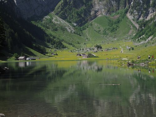 bergsee seealpsee mountains