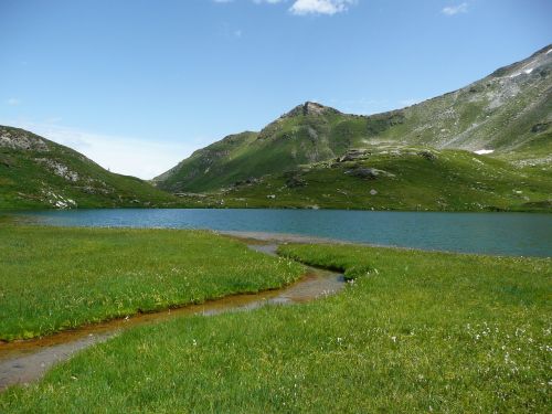 bergsee lake sky