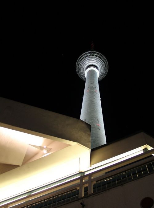 berlin night tv tower
