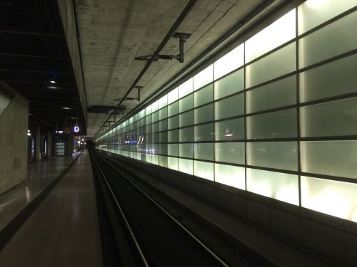 berlin central station light wall