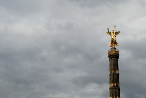 berlin monument clouds