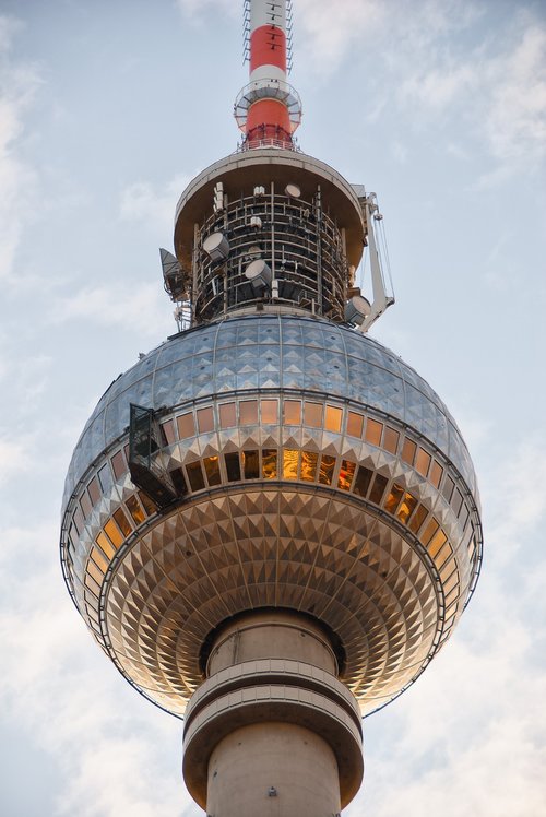 berlin  tv tower  sky