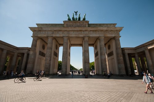 berlin  brandenburg gate  summer