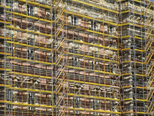 berlin city palace scaffolding construction