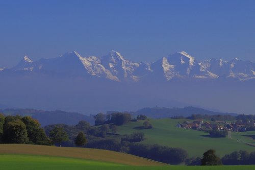 bernese alps  eiger  monk