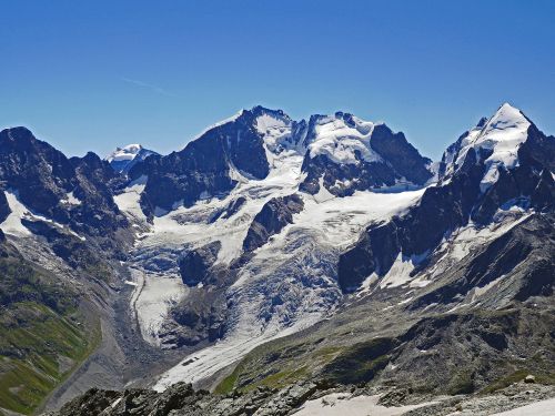 bernina alps summit glacier