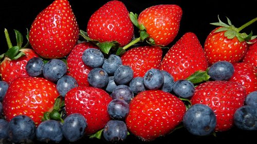 berries  strawberries  blueberries