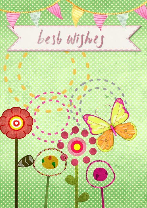 best wishes card