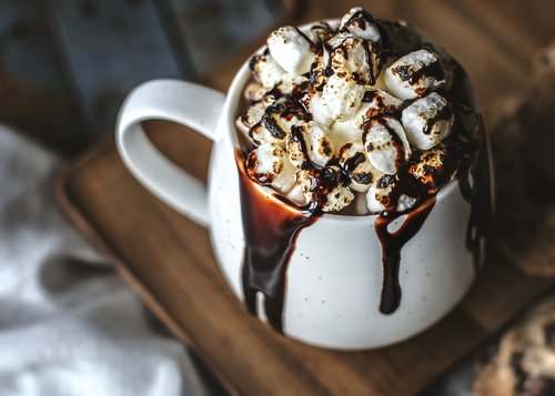 beverage  hot chocolate  brown