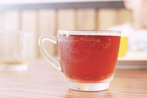 beverage black tea glass