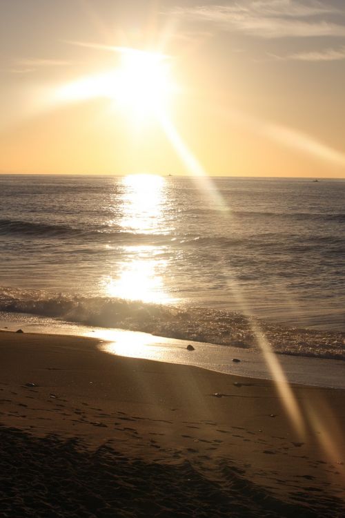 biarritz beach sunset