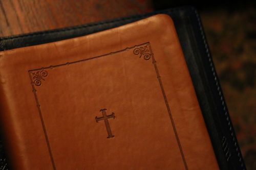 bible book cover leather texture