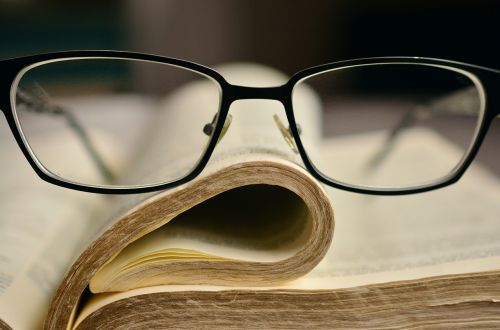 bible glasses book
