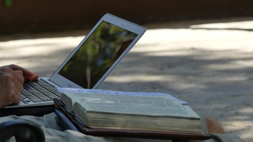 bible  laptop  computer