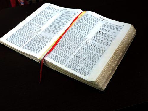 bible table open bible