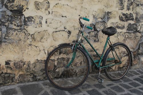 bicycle old green