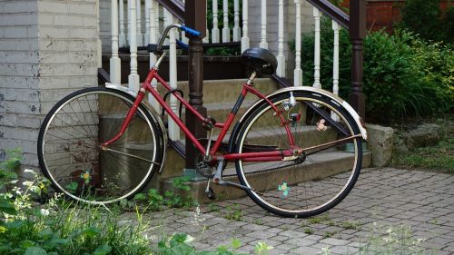 bicycle outside old