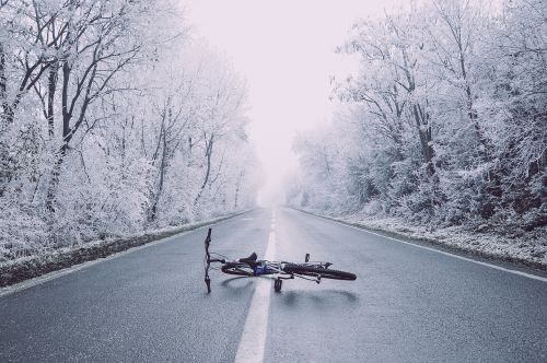 bicycle bike fog