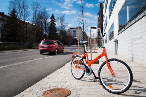 bicycle city street