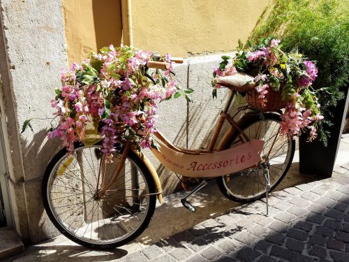 bicycle flowers italy