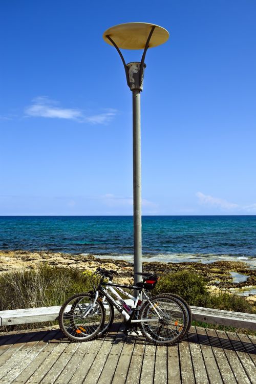 bicycle sea beach